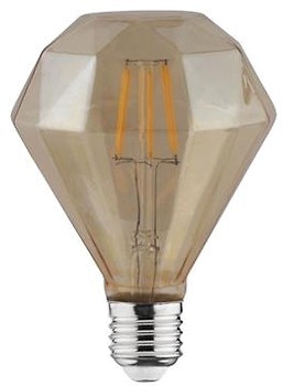 LED.Лампа Horoz 4W RUSTIC DIAMOND-4  E27 2200K