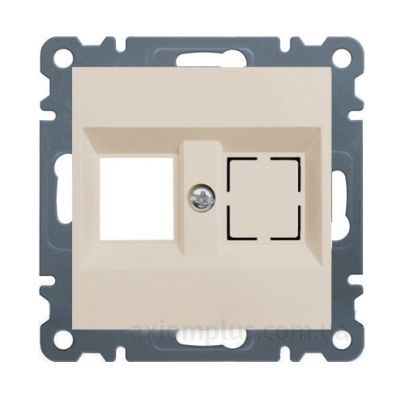 WL2321 Панель двойная для RJ12/RJ45 Lumina-2 крем