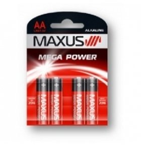 Батарейка MAXUS  AA 1,5V - 4шт/уп (уп.)