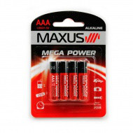 Батарейка MAXUS  AAA 1,5V - 4шт/уп (уп.)