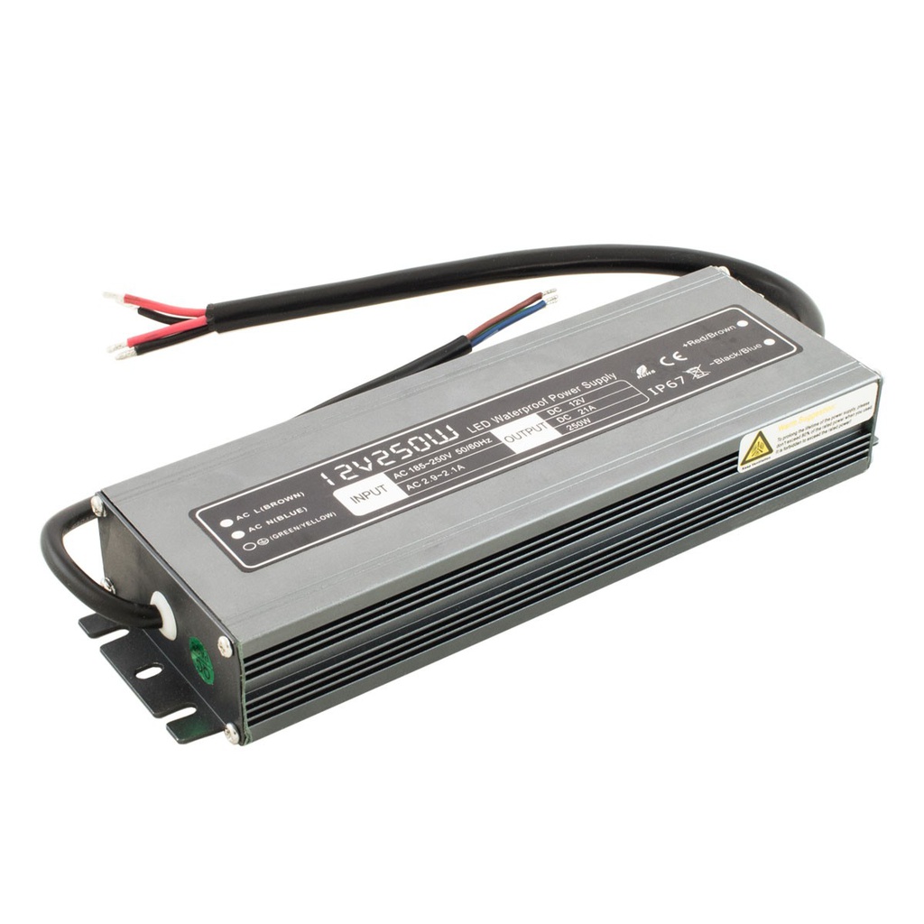 Блок живлення  BIOM Proffessional DC12 250W WBP-250 20А IP67