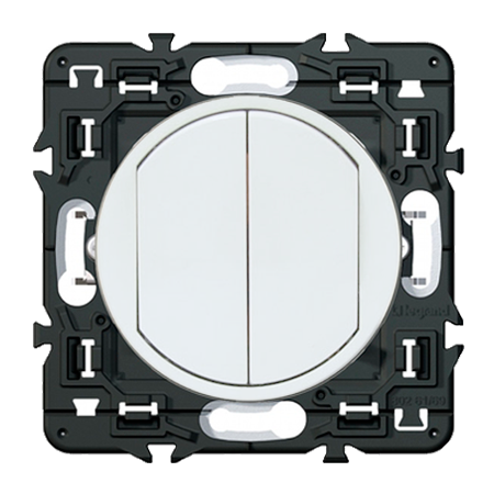 Вимикач 68002 Celiane клав. 2-а білий