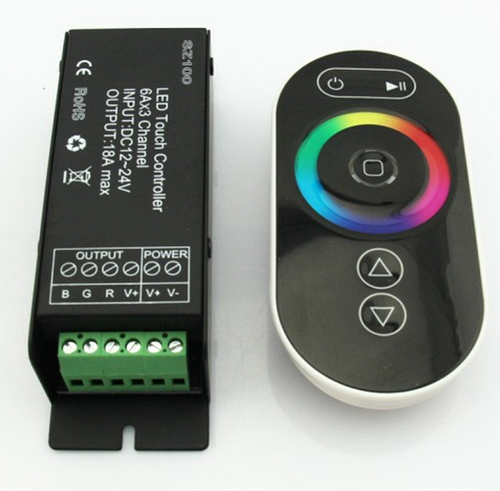 Контроллер RGB OEM 18А-RF-5 Touch чорний