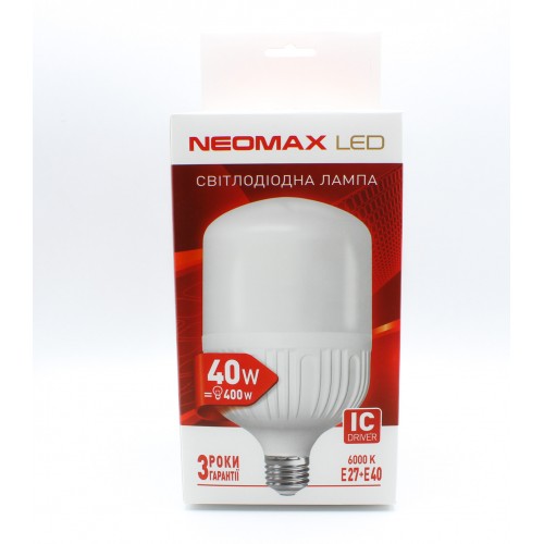 Лампа  NEOMAX 40W 6000K E27/E40