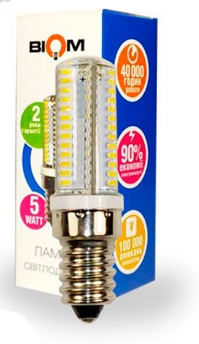 Лампа Biom LED  5W 220V 3000K E14 силікон