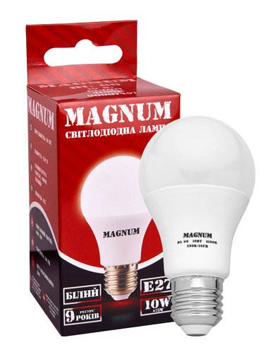 Лампа MAGNUM LED BL 60 10W 4100K E27