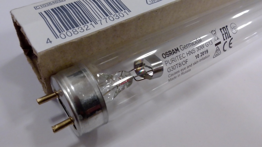 Лампа OSRAM HNS 30W G13 OFR бактерицидна