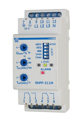 Реле напруги та перекосу фаз РНПП-311М