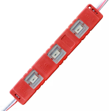 Свiтлод. модуль BRT M2 5630-3 led R 1,2W, 12В, IP65 червоний з лінзою