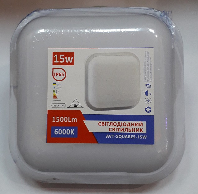 Світильник LED AVT SQUARE5-15W White