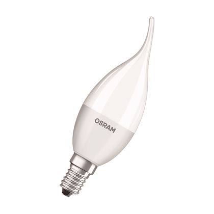 288645 Лампа OSRAM LED BА40  6W  Е14  2700К DIM свічка на вітру