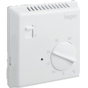 EK053  Термостат Hager 10А накл.