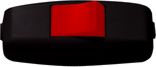 [09454] LEZARD Вимикач для бра чорний (червона клавіша)