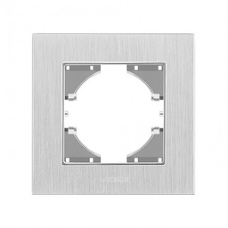 [02174] VIDEX BINERA Рамка 1-а срібний алюміній