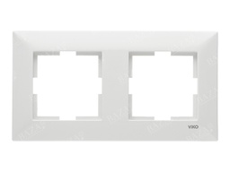 [08263] VIKO MERIDIAN Білий Рамка 2 горизонтальна
