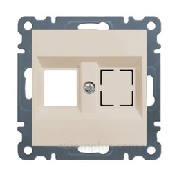 [04600] WL2321 Панель двойная для RJ12/RJ45 Lumina-2 крем