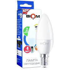[09372] Лампа Biom BT-549 C37 4W 3000K E14