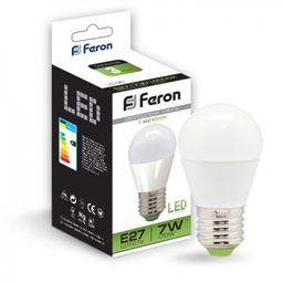 [08160] Лампа Feron LB-95 G45 7W 2700K E27