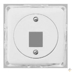 [06120] 13008404 Корпус 1-ї розетки  RJ-12/RJ-45 білий REGINA