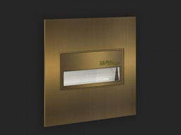 [08354] LED Світильник SONA з рамкою врізний 14V Стар.золото Теплий білий 14-211-42